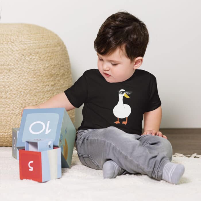 baby staple tee black front 6649291e429de