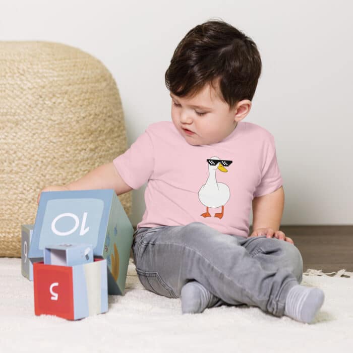 baby staple tee pink front 6649291e432f2