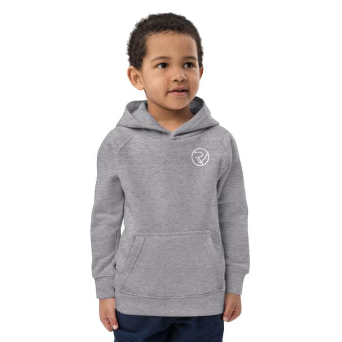 kids eco hoodie grey melange front 664e8a2395d72