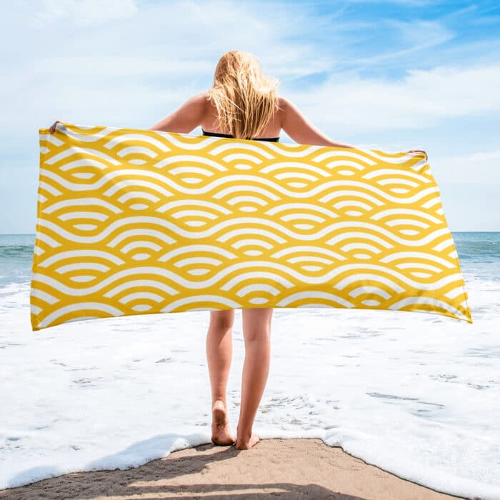 sublimated towel white 30x60 beach 6653cbb955c2a