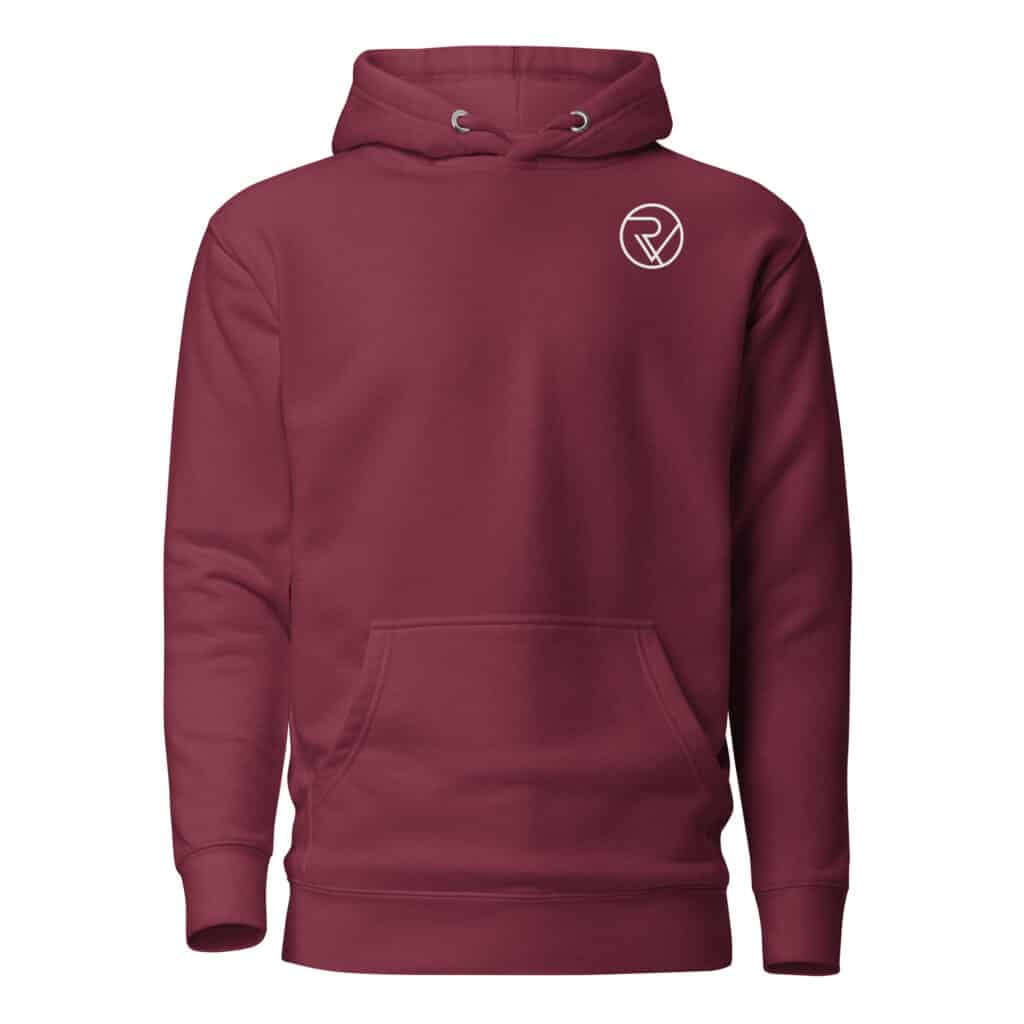 unisex premium hoodie maroon front 664d2aca9eac0