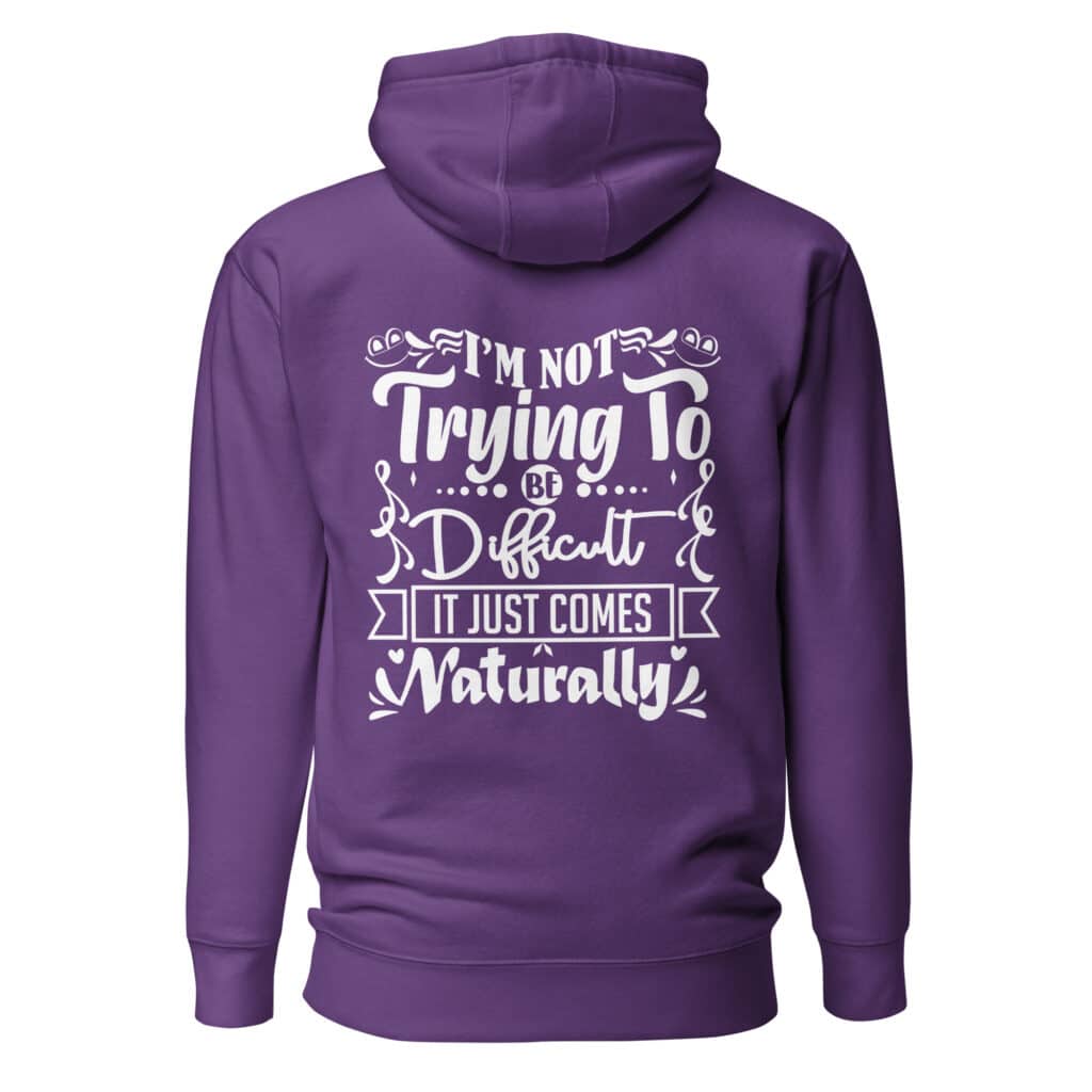 unisex premium hoodie purple back 664d2acac7c94