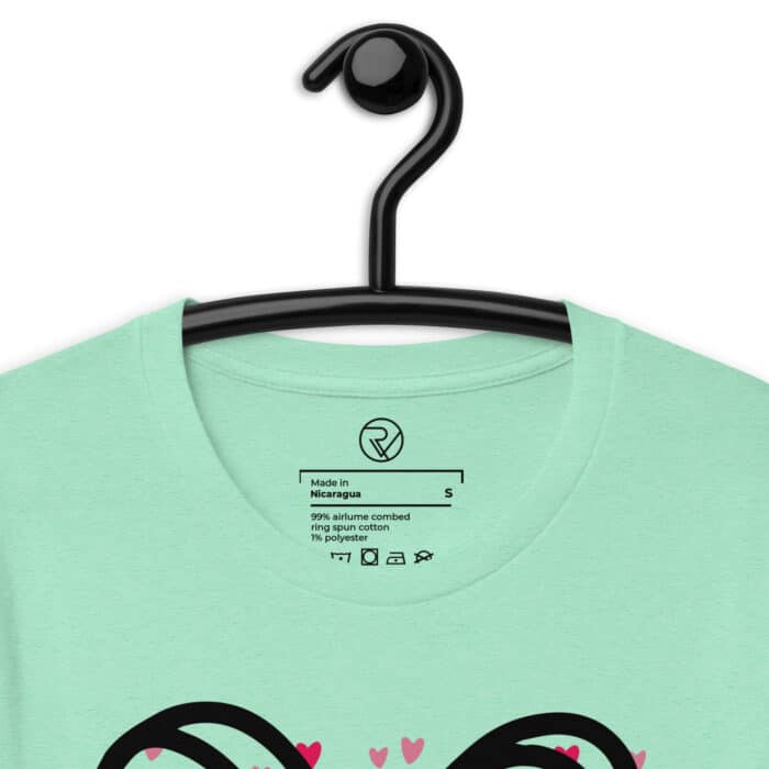 unisex staple t shirt heather prism mint zoomed in 6646ac8da367c