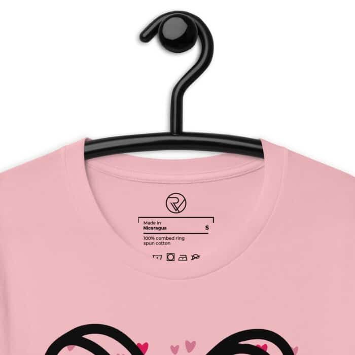 unisex staple t shirt pink zoomed in 6646ac8de43f9