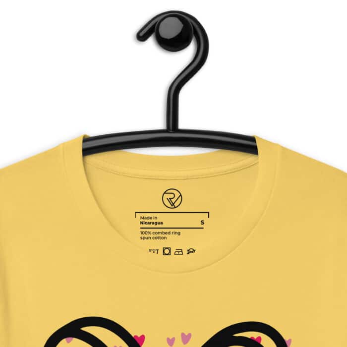 unisex staple t shirt yellow zoomed in 6646ac8f47960
