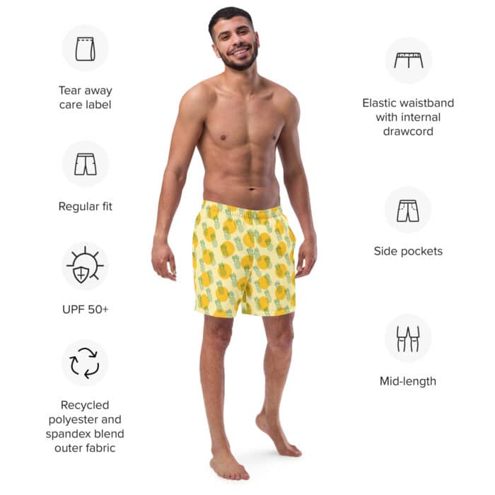 all over print recycled swim trunks white front 6675fd4f0d836