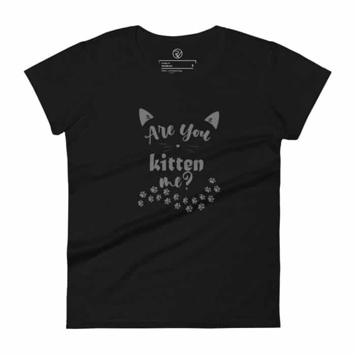 womens fashion fit t shirt black front 665e3f4a1cf6c