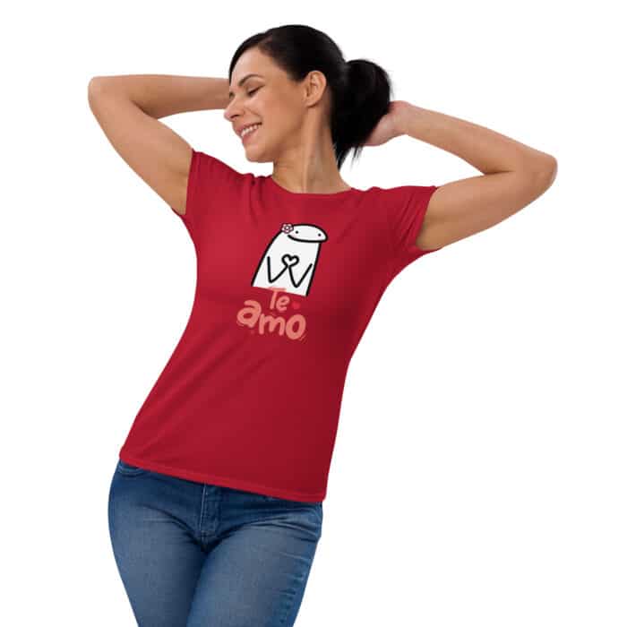 womens fashion fit t shirt true red front 2 665e2e107854e