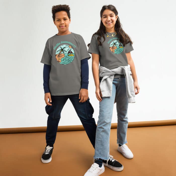 youth classic tee charcoal front 66657745efd3a