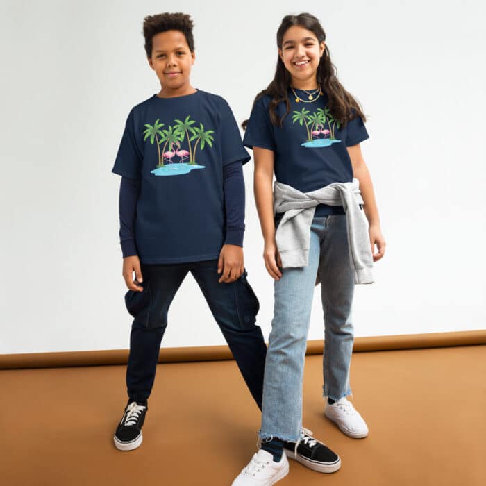 youth classic tee navy front 665da74b8011e
