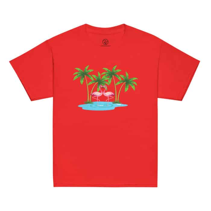 youth classic tee red front 665da74b81917