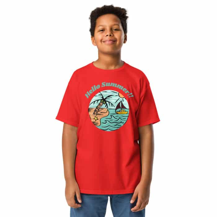 youth classic tee red front 66657745eb734