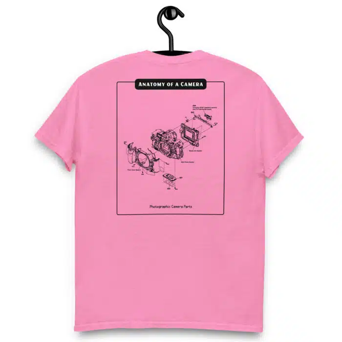 Anatomy of a Camera Black Back Paint Unisex classic tee - Image 8