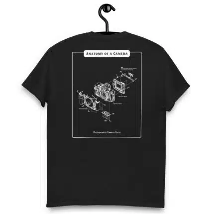 Anatomy Of Camera White Back Paint Unisex classic tee