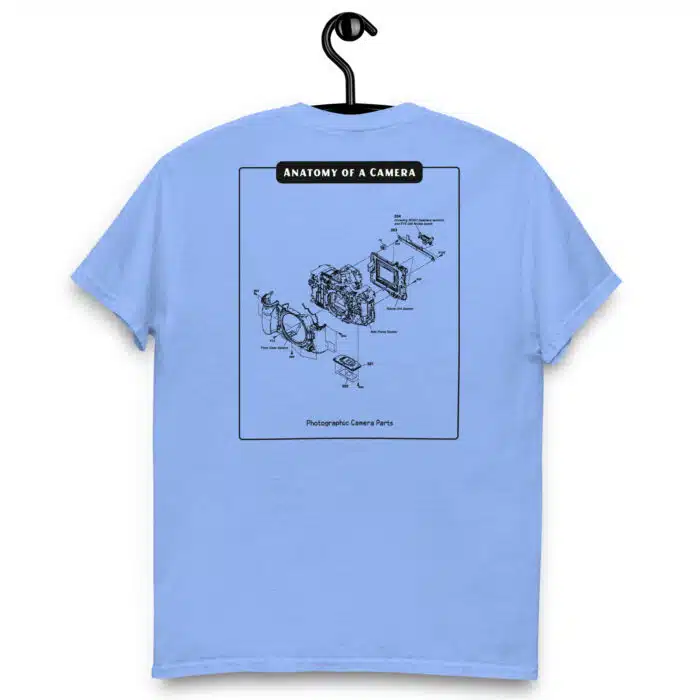 Anatomy of a Camera Black Back Paint Unisex classic tee - Image 10