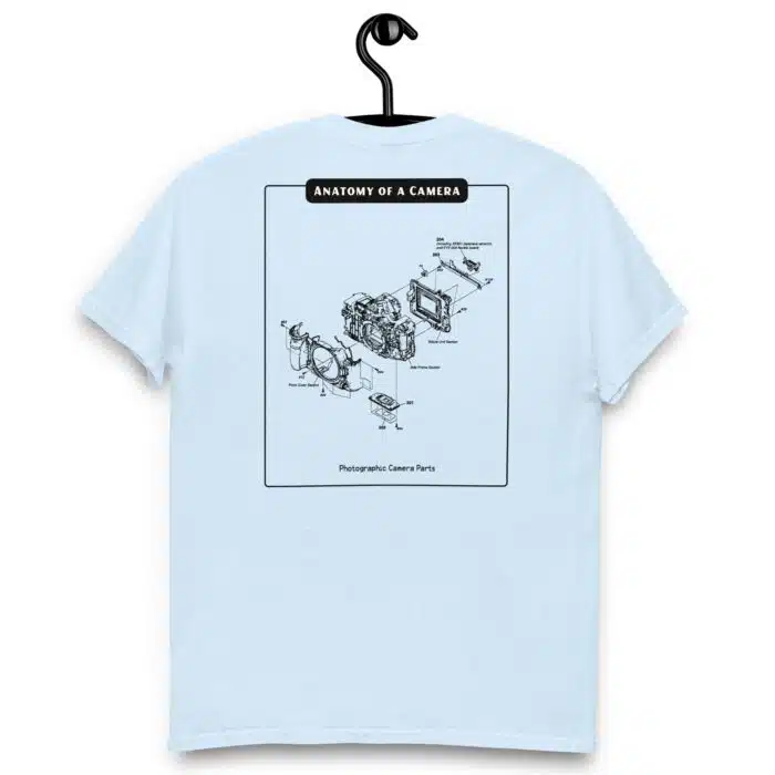 Anatomy of a Camera Black Back Paint Unisex classic tee - Image 20