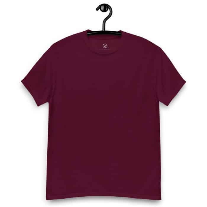 unisex classic tee maroon front 66892f852a1ce