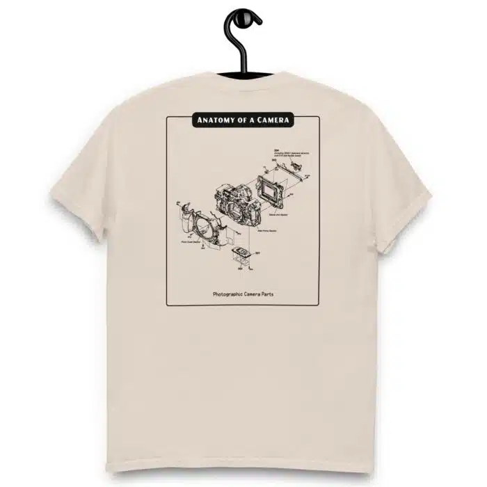 Anatomy of a Camera Black Back Paint Unisex classic tee - Image 18