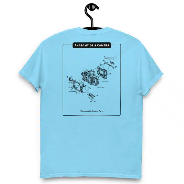 Anatomy of a Camera Black Back Paint Unisex classic tee - Image 16