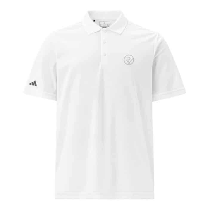 adidas sport polo shirt white front 66b4e6c884ffd