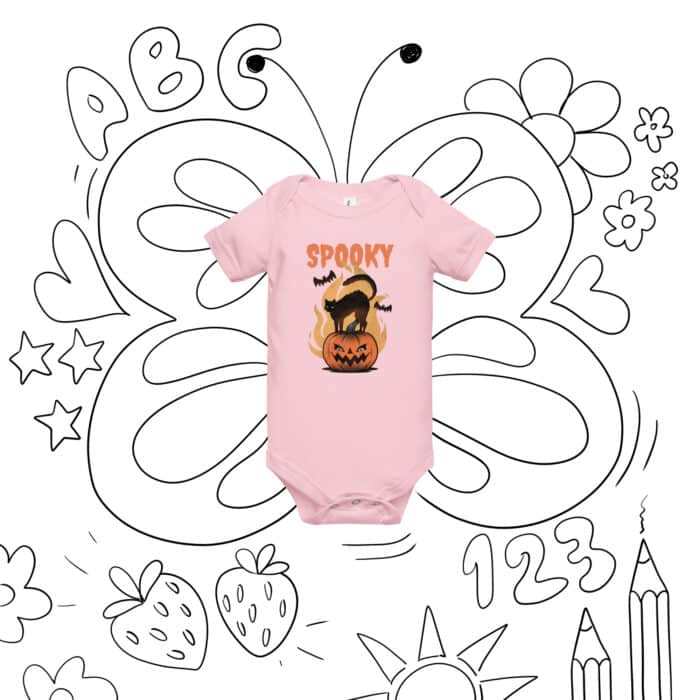 baby short sleeve one piece pink front 67078d0e85ed2