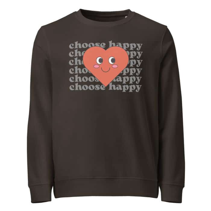 unisex organic sweatshirt deep charcoal grey front 67420ae18af3a