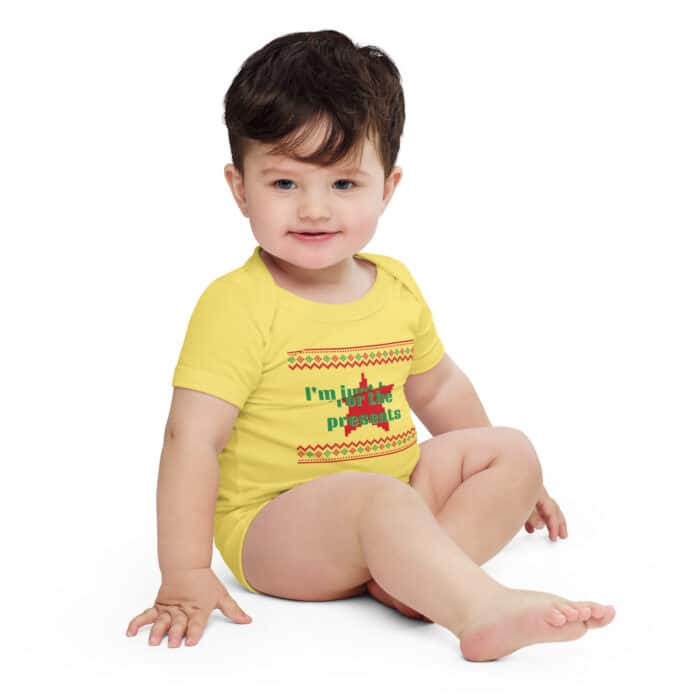 baby short sleeve one piece yellow front 675b0724f110d