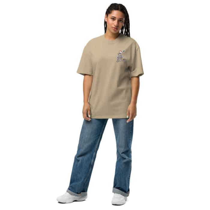 oversized faded t shirt faded khaki front 675b0356d5e26